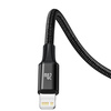 Kabel BASEUS Rapid Series USB-A-micro USB/Lightning/USB-C 1.5m (czarny)