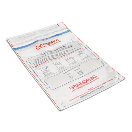KOPERTY BEZPIECZNE B4+ EMERSON DEPOSAFE TRANSPARENTNE Z NADRUKIEM 100SZT