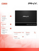 PNY DYSK SSD 1TB 2,5 SATA3 SSD7CS900-1TB-RB