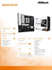 ASROCK PŁYTA GŁÓWNA B850M PRO RS AM5 4DDR5 MATX