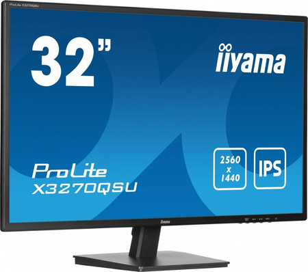 IIYAMA MONITOR 32 CALE X3270QSU-B1 IPS,WQHD,HDMI,DP,100HZ,250CD,3MS,2X2W, 3XUSB(3.2),FLICKERFREE,VESA