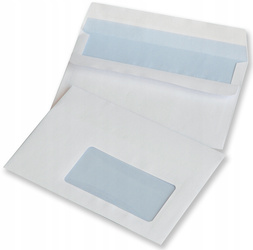 KOPERTA C6 SK NC KOPERTY 730229 BIAŁA OKNO PRAWE 25SZT