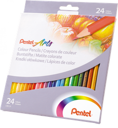 KREDKI OŁÓWKOWE PENTEL CB8-24U MIX*24KOL