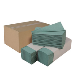 RĘCZNIK PAPIEROWY JEDNOWARSTWOWY MAKULATURA ZZ ZIELONY 200 LISTKÓW 20 SZT.