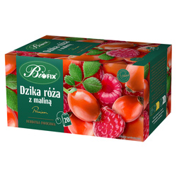 HERBATA DZIKA RÓŻA Z MALINĄ BIFIX PREMIUM 20 TOREBEK