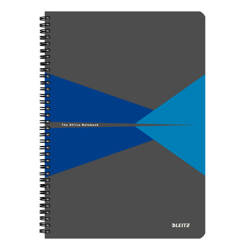 KOŁONOTATNIK A4 LEITZ OFFICE 44950035 NIEBIESKI W KRATKĘ PP 90KART