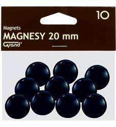 MAGNESY 20MM GRAND 130-1687 CZARNE 10SZT