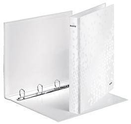 Segregator A4 laminowany LEITZ WOW 40mm 42420001 biały