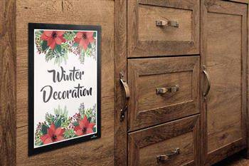 RAMKA SAMOPRZYLEPNA A4 DURABLE DURAFRAME WALLPAPER 484301 CZARNA DO DELIKATNYCH POWIERZCHNI / NP.. TAPETA / DREWNO