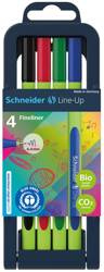 CIENKOPIS SCHNEIDER LINE-UP MIX KOLORÓW 0.4MM 4SZT