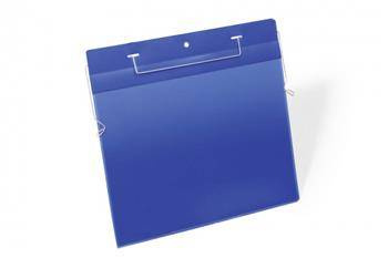 KIESZEŃ MAGAZYNOWA POZIOMA Z UCHWYTWAMI Z DRUTU A4 DURABLE 175407 NIEBIESKA 50SZT