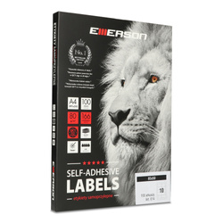 ETYKIETY SAMOPRZYLEPNE 85X50MM EMERSON 014 QCT BIAŁE 100ARK*10SZT