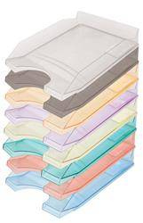 SZUFLADA A4 OFFICE PRODUCTS TRANSPARENTNA FIOLETOWA POLISTYREN/PP