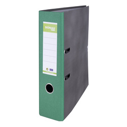 SEGREGATOR A4 TEKTUROWY DONAU ECO 80MM ZIELONY