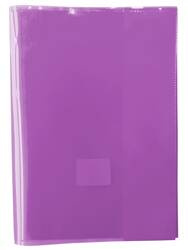 OKŁADKA NA ZESZYTY A5 GIMBOO PRZEZROCZYSTA FIOLETOWA
