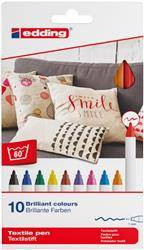 PISAKI TEKSTYLNY PUDEŁKO EDDING 4600 MIX KOLORÓW 1MM 10SZT