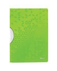 Skoroszyt plastikowy z klipem A4 LEITZ WOW 41850054 zielony PP