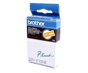 TASIEMKA ORYGINALNA BIAŁY/POMARAŃCZOWE BROTHER TC695 9MM X 7,7 M