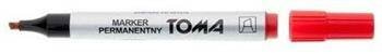 Marker permanentny TOMA TO-091 2 2 czerwony ścięta końcówka