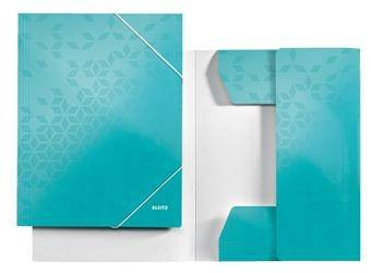 Teczka z gumką A4 LEITZ WOW 39820051 turkusowa