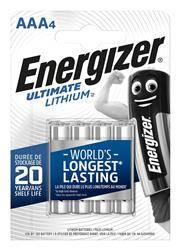 BATERIA LITOWA AAA ENERGIZER ULTIMATE LITHIUM 4SZT