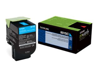 TONER ORYGINALNY LEXMARK 80C2SC0 CYAN 2000 STRON