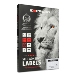ETYKIETY SAMOPRZYLEPNE 118X118MM CD EMERSON 010 QCT BIAŁE 100ARK*2SZT