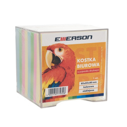 KOSTKA BIUROWA W POJEMNIKU 85X85X80MM EMERSON MIX KOLORÓW