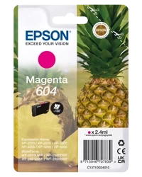 EPSON ORYGINALNY INK / TUSZ C13T10G34010, T10G340, 604, MAGENTA, 2.4ML, EPSON XP-2200, XP-3200, XP-4200, WF-2930DWF, WF-2950DWF