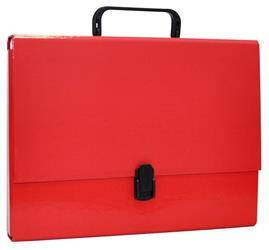 TECZKA Z RĄCZKĄ A4 OFFICE PRODUCTS CZERWONA TEKTURA POWLEKANA PP 50MM