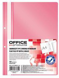 SKOROSZYT WPINANY A4 OFFICE PRODUCTS 2 OTWORY RÓŻOWY PP 100/170MIKR