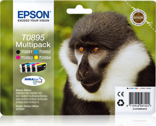TUSZ ORYGINALNY EPSON T0895 C13T08954010 CMYK 16,3 ML