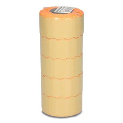 ETYKIETY SAMOPRZYLEPNE 26X12MM DO METKOWNIC EMERSON POMARAŃCZOWE 5ROLEK*800SZT