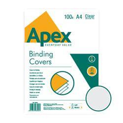 OKŁADKI DO BINDOWANIA A4 FELLOWES APEX MEDIUM 6500501 PRZEZROCZYSTE 0.20MM 100 SZT