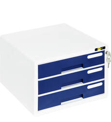 SZAFKA NA DOKUMENTY NA ZAMEK 3 SZUFLADY A4 YELLOW ONE YL-SP03 120-1889 210X353X300MM PLASTIKOWA