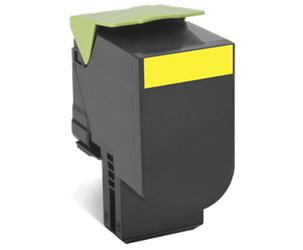 TONER ORYGINALNY LEXMARK 80C2XY0 YELLOW 4000 STRON