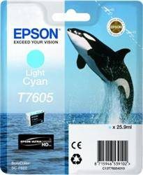 TUSZ ORYGINALNY EPSON T7605 C13T76054010 LIGHT CYAN 25,9 ML