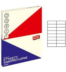 ETYKIETY SAMOPRZYLEPNE 105X37MM GRAND 150-1050 BIAŁE 100ARK*16SZT