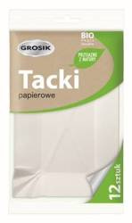 TACKA 13X20 CM GROSIK ZZA353900. BIAŁA PAPIEROWA 12 SZT