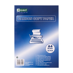 KALKA MASZYNOWA A4 D.RECT CZARNA 25SZT