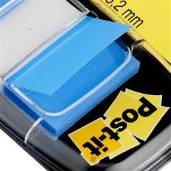 ZAKŁADKI INDEKSUJĄCE FOLIOWE 25,4X43,2MM 3M POST-IT® 680-2 NIEBIESKIE 50SZT