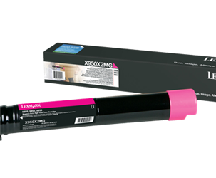 TONER ORYGINALNY LEXMARK X950X2MG MAGENTA 22000 STRON