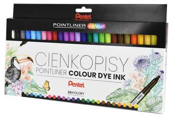 CIENKOPIS PENTEL POINTLINER S40-ST24PL 24 KOLORY 0.4 MM 24 SZT.