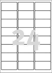 Etykiety zewnętrzne 63.5x33.9mm ochronne, zabezpieczające AVERY ZWECKFORM L4773-20 białe 20ark*24szt