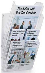 ZESTAW NA ULOTKI Z PÓŁKĄ A4 + 4*1/3 A4 DURABLE COMBIBOXX PRO 861319 PRZEZROCZYSTY