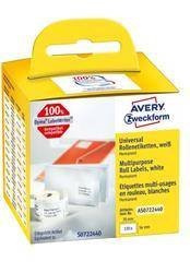 Etykiety samoprzylepne 54x70mm uniwersalne AVERY ZWECKFORM trwałe, w rolce do druk. term. AS0722440 białe 320 szt