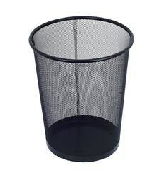 KOSZ NA ŚMIECI METALOWA SIATKA 19L GRAND GR-018 120-1332 OKRĄGŁY CZARNY