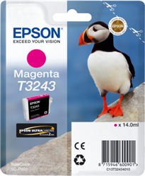TUSZ ORYGINALNY EPSON T3243 C13T32434010 MAGENTA 14 ML
