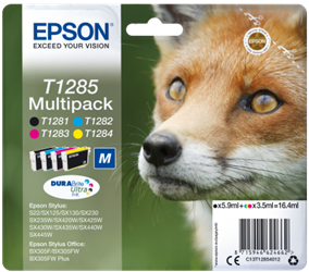TUSZ ORYGINALNY EPSON T1285 C13T12854012 CMYK 16,4 ML