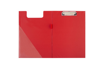 DESKA Z KLIPEM ZAMYKANA A4 D.RECT CZERWONA PVC